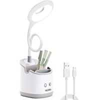 Lámpara de Escritorio LED con Luz Nocturna Lámpara de Mesa recargable USB para Niños Lámpara de Lectura Regulable para…